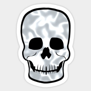 Holographic Skull Sticker